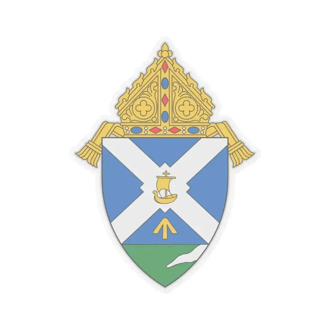 Diocese of Green Bay - STICKER Vinyl Kiss-Cut Decal 4 Inch Transparent - The Sticker Space