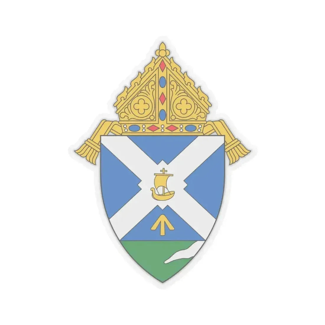 Diocese of Green Bay - STICKER Vinyl Kiss-Cut Decal 6 Inch Transparent - The Sticker Space