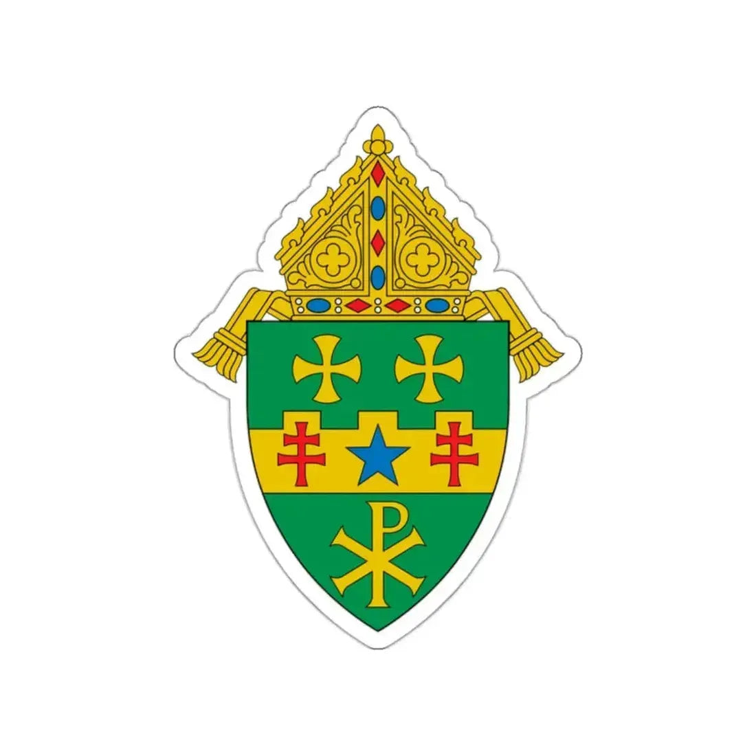 Diocese of Greensburg - STICKER Vinyl Die-Cut Decal White Die-Cut 2 Inch - The Sticker Space