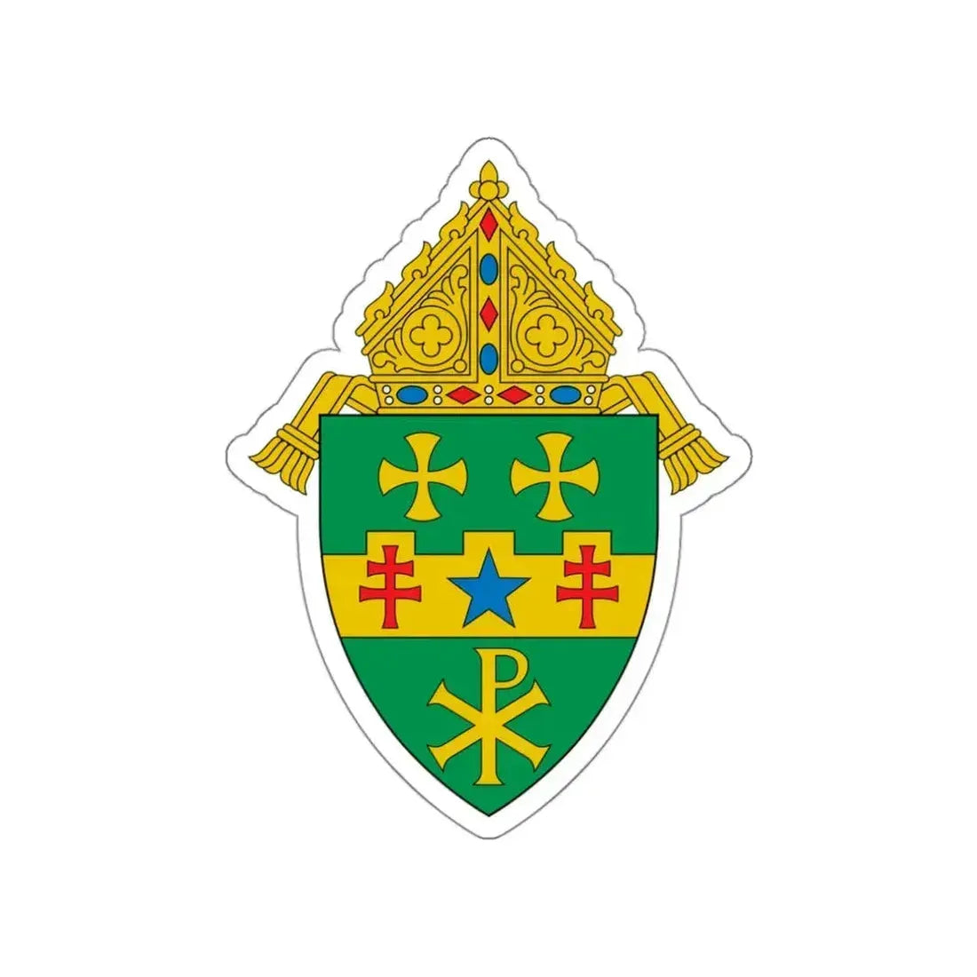 Diocese of Greensburg - STICKER Vinyl Die-Cut Decal White Die-Cut 3 Inch - The Sticker Space