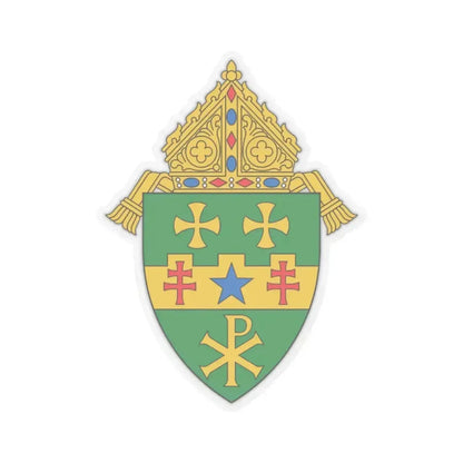 Diocese of Greensburg - STICKER Vinyl Kiss-Cut Decal 2 Inch Transparent - The Sticker Space