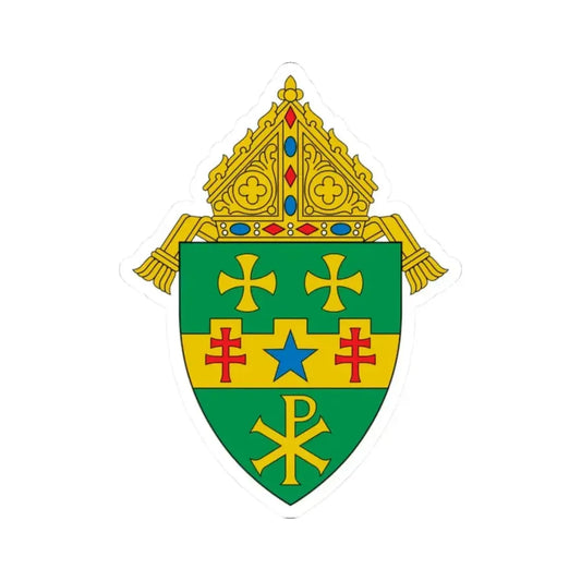 Diocese of Greensburg - STICKER Vinyl Kiss-Cut Decal 2 Inch White - The Sticker Space