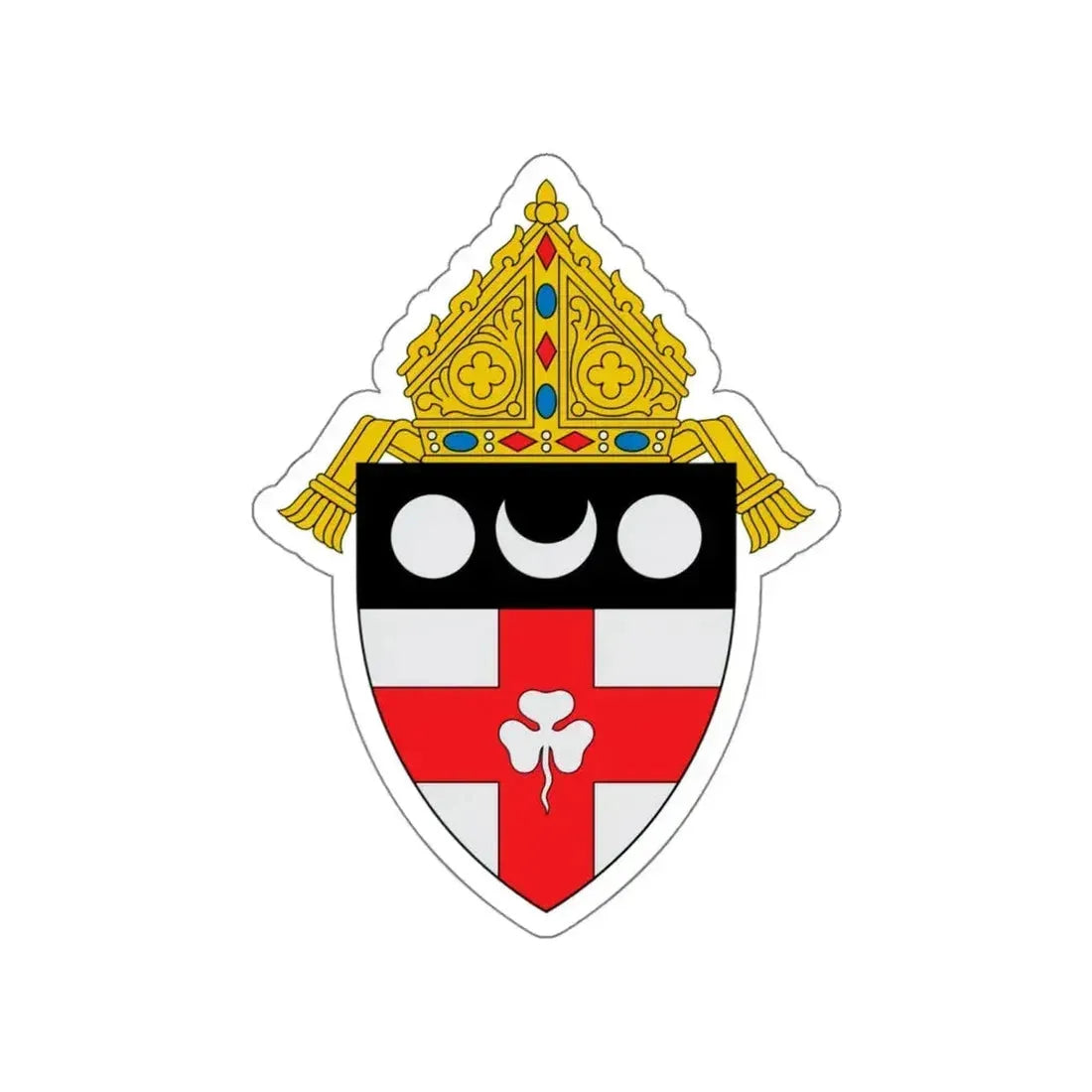 Diocese of Harrisburg - STICKER Vinyl Die-Cut Decal White Die-Cut 5 Inch - The Sticker Space