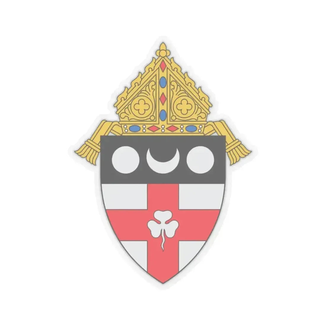 Diocese of Harrisburg - STICKER Vinyl Kiss-Cut Decal 2 Inch Transparent - The Sticker Space