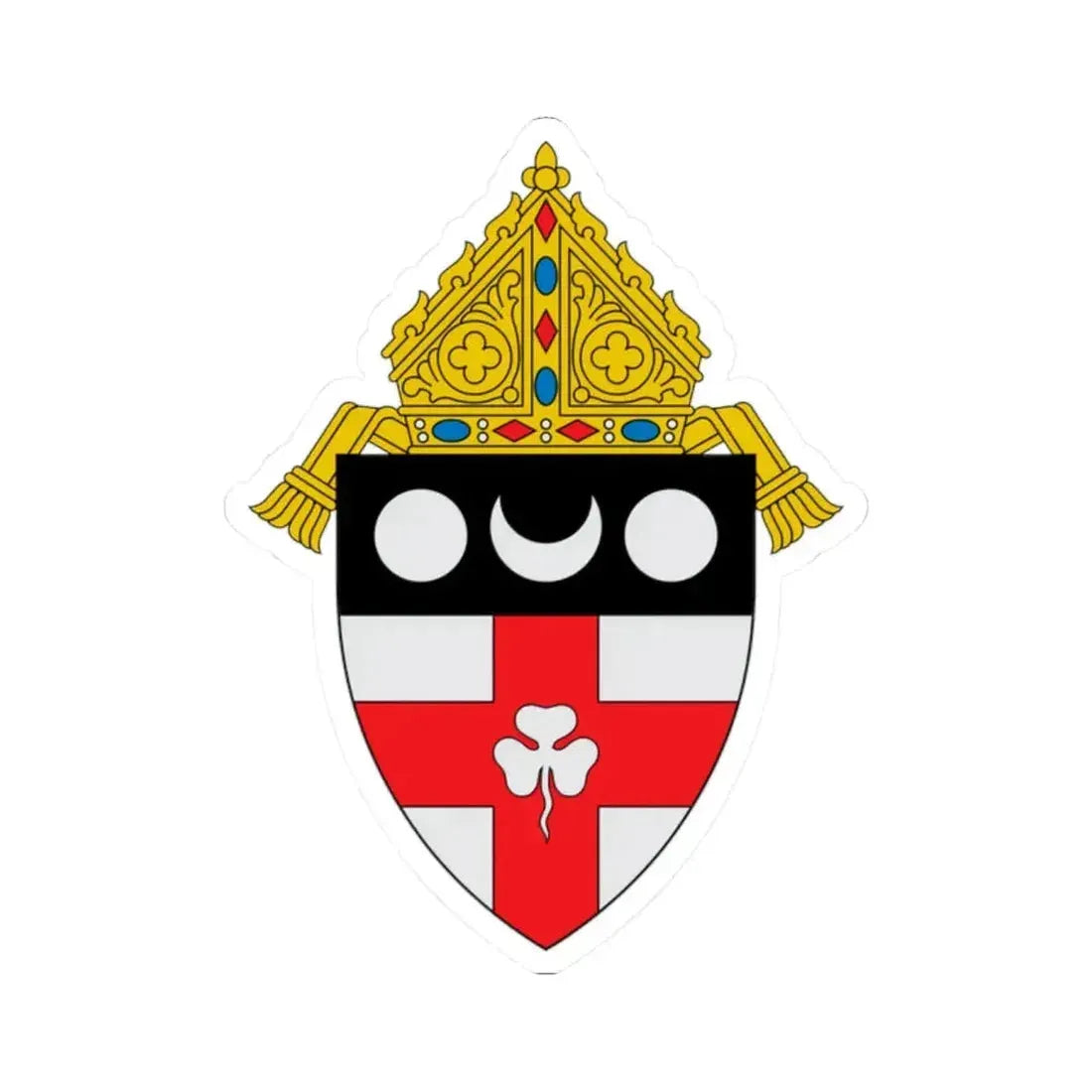 Diocese of Harrisburg - STICKER Vinyl Kiss-Cut Decal 2 Inch White - The Sticker Space