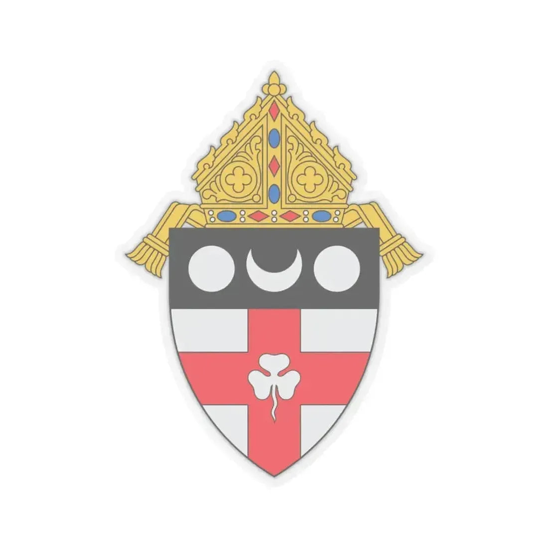 Diocese of Harrisburg - STICKER Vinyl Kiss-Cut Decal 3 Inch Transparent - The Sticker Space