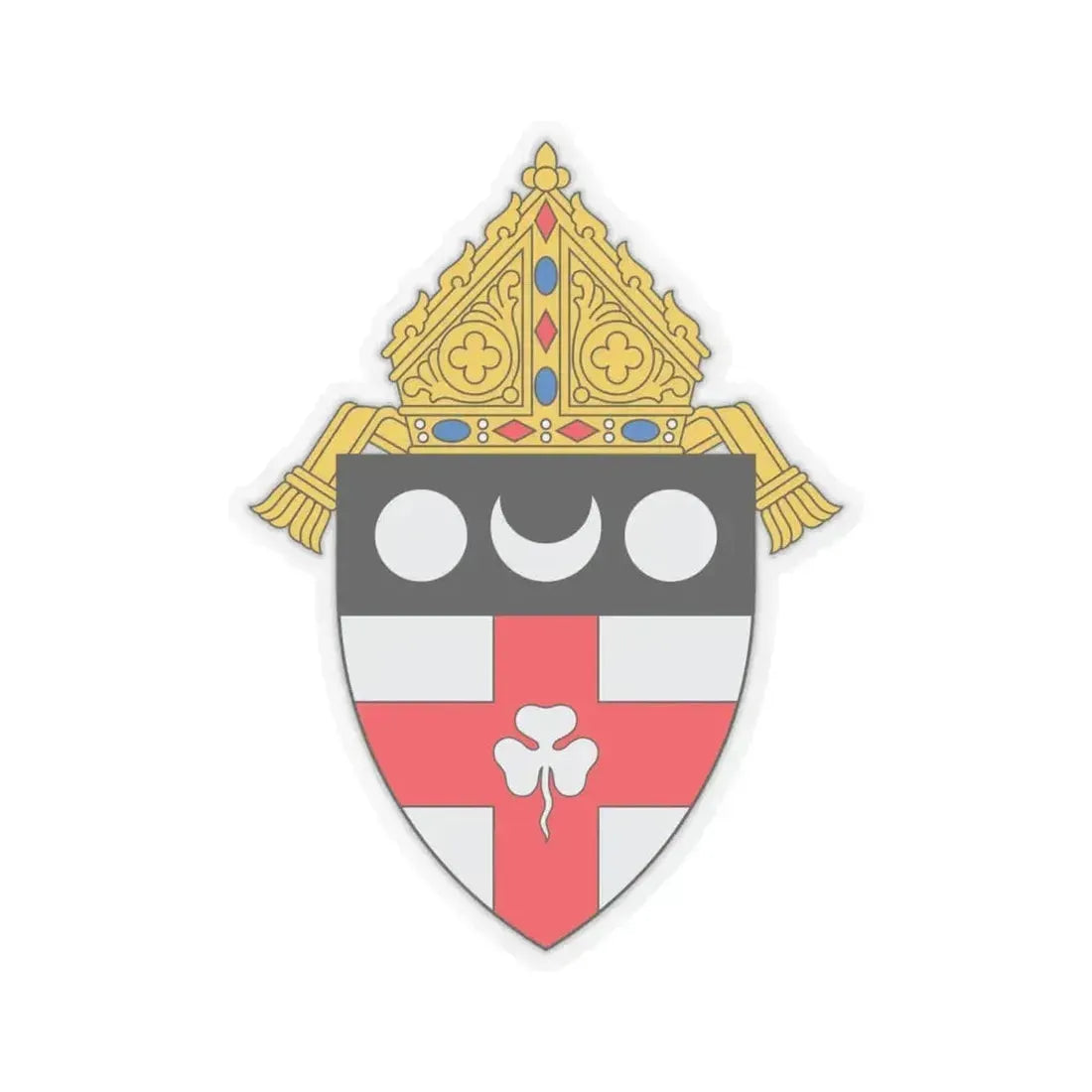 Diocese of Harrisburg - STICKER Vinyl Kiss-Cut Decal 4 Inch Transparent - The Sticker Space