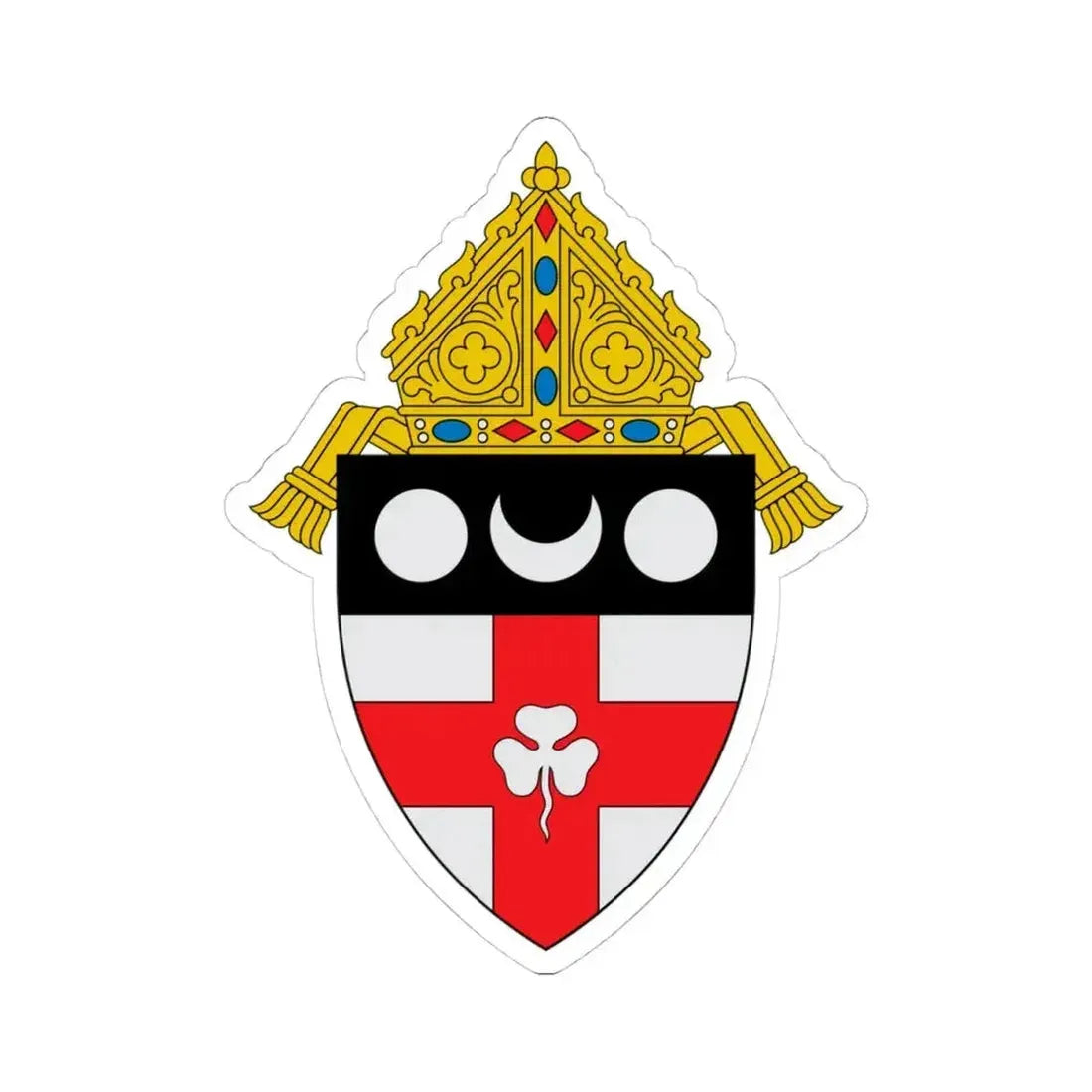 Diocese of Harrisburg - STICKER Vinyl Kiss-Cut Decal 4 Inch White - The Sticker Space
