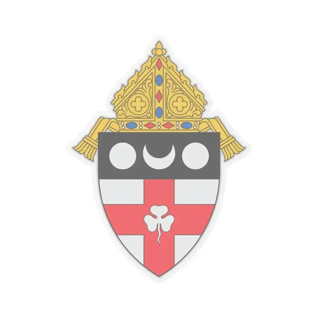 Diocese of Harrisburg - STICKER Vinyl Kiss-Cut Decal 6 Inch Transparent - The Sticker Space