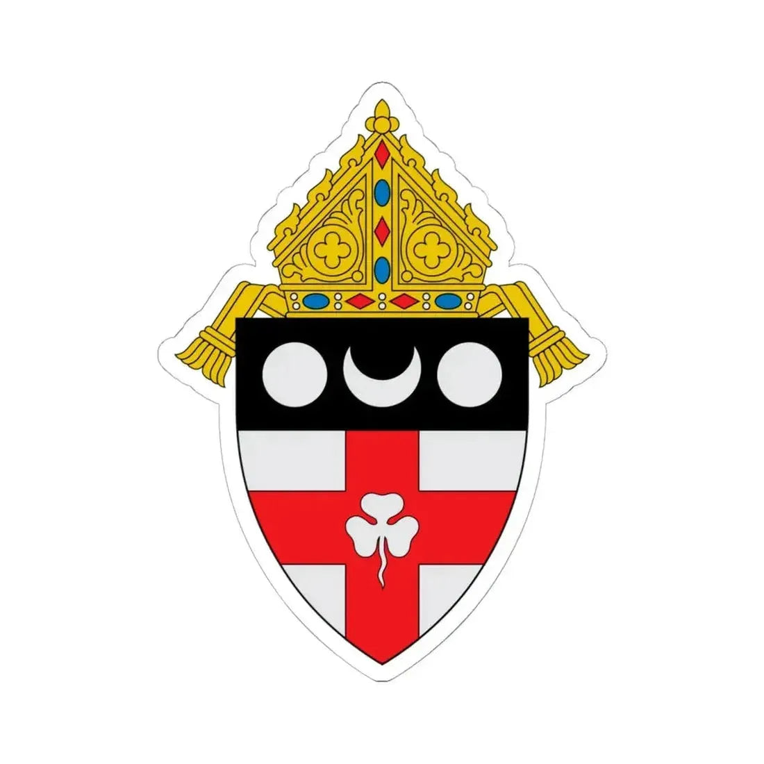 Diocese of Harrisburg - STICKER Vinyl Kiss-Cut Decal 6 Inch White - The Sticker Space