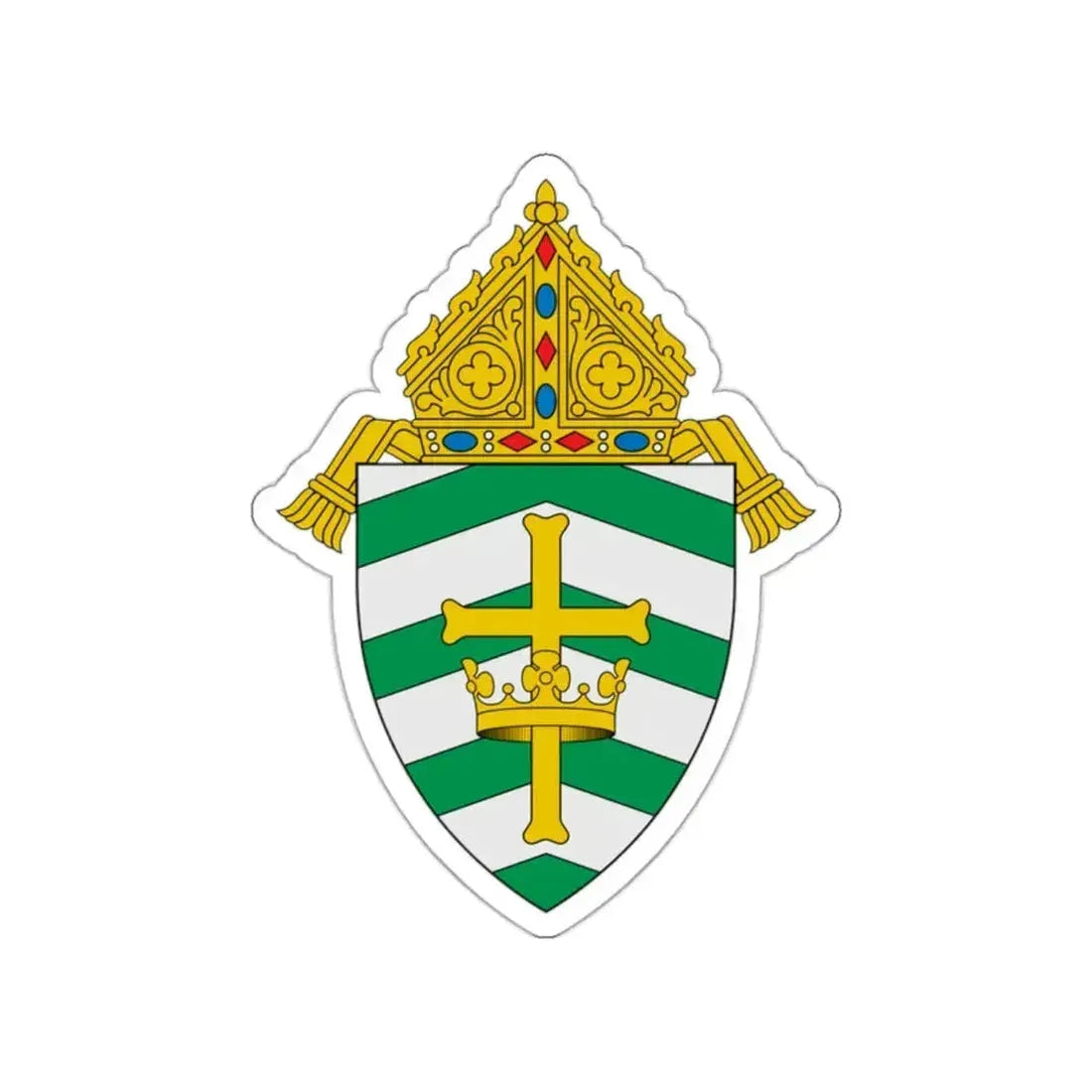 Diocese of Helena - STICKER Vinyl Die-Cut Decal White Die-Cut 2 Inch - The Sticker Space
