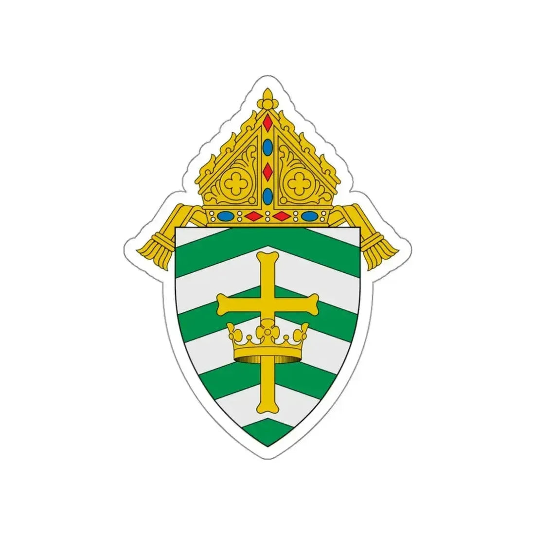 Diocese of Helena - STICKER Vinyl Die-Cut Decal White Die-Cut 3 Inch - The Sticker Space
