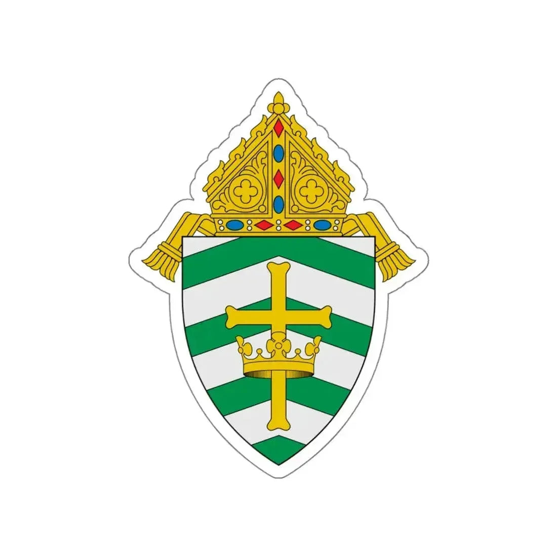 Diocese of Helena - STICKER Vinyl Die-Cut Decal White Die-Cut 4 Inch - The Sticker Space