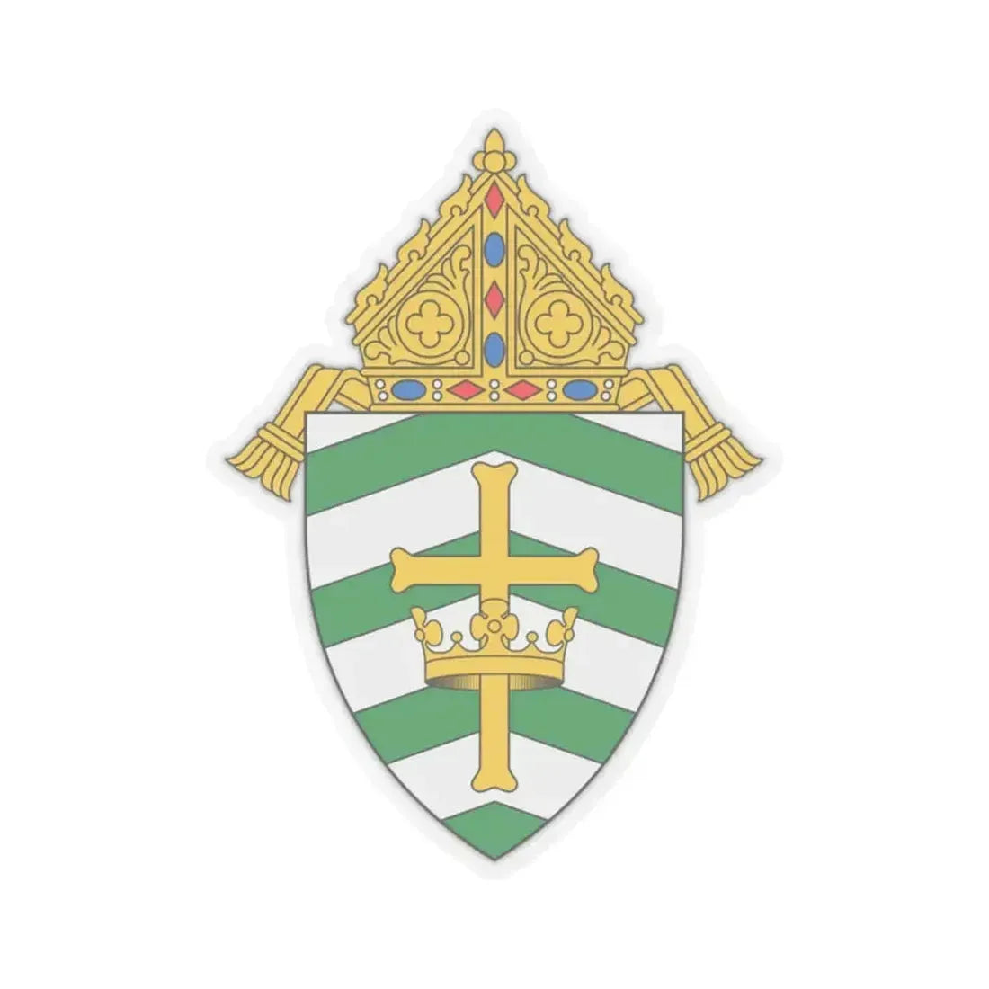 Diocese of Helena - STICKER Vinyl Kiss-Cut Decal 2 Inch Transparent - The Sticker Space