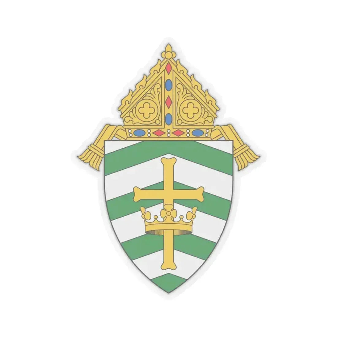 Diocese of Helena - STICKER Vinyl Kiss-Cut Decal 3 Inch Transparent - The Sticker Space