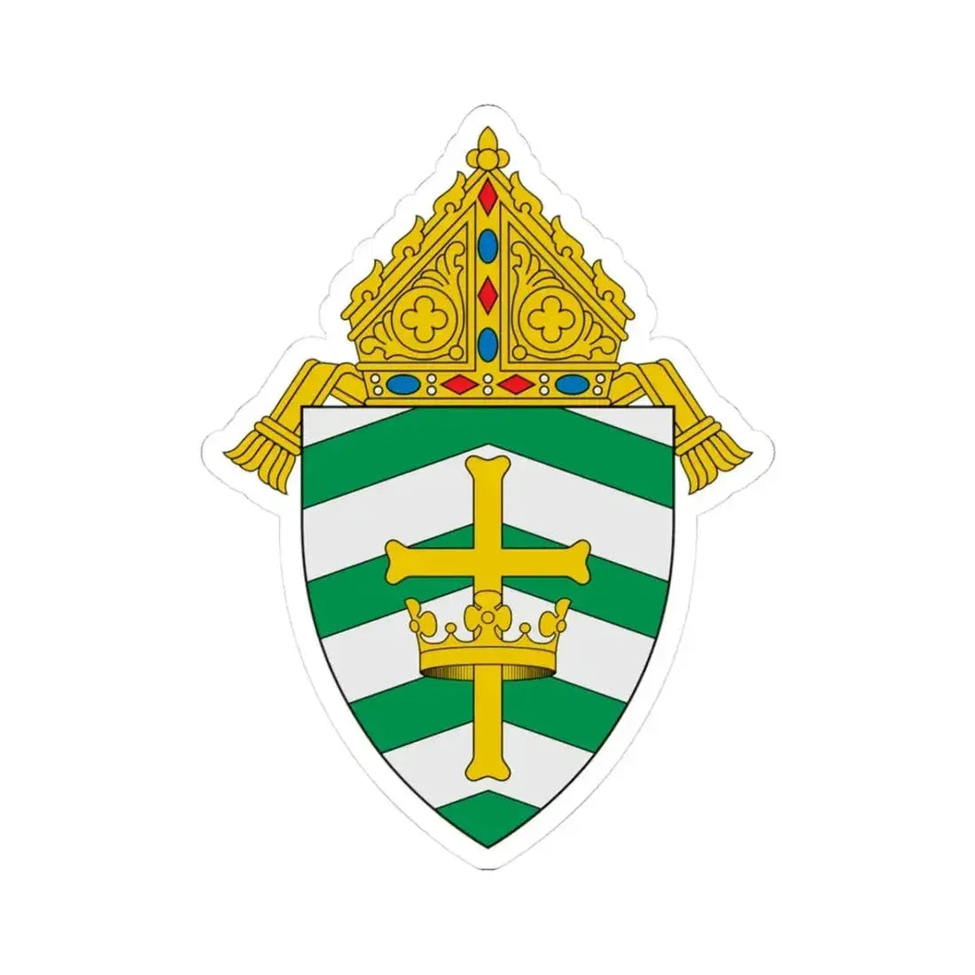 Diocese of Helena - STICKER Vinyl Kiss-Cut Decal 3 Inch White - The Sticker Space