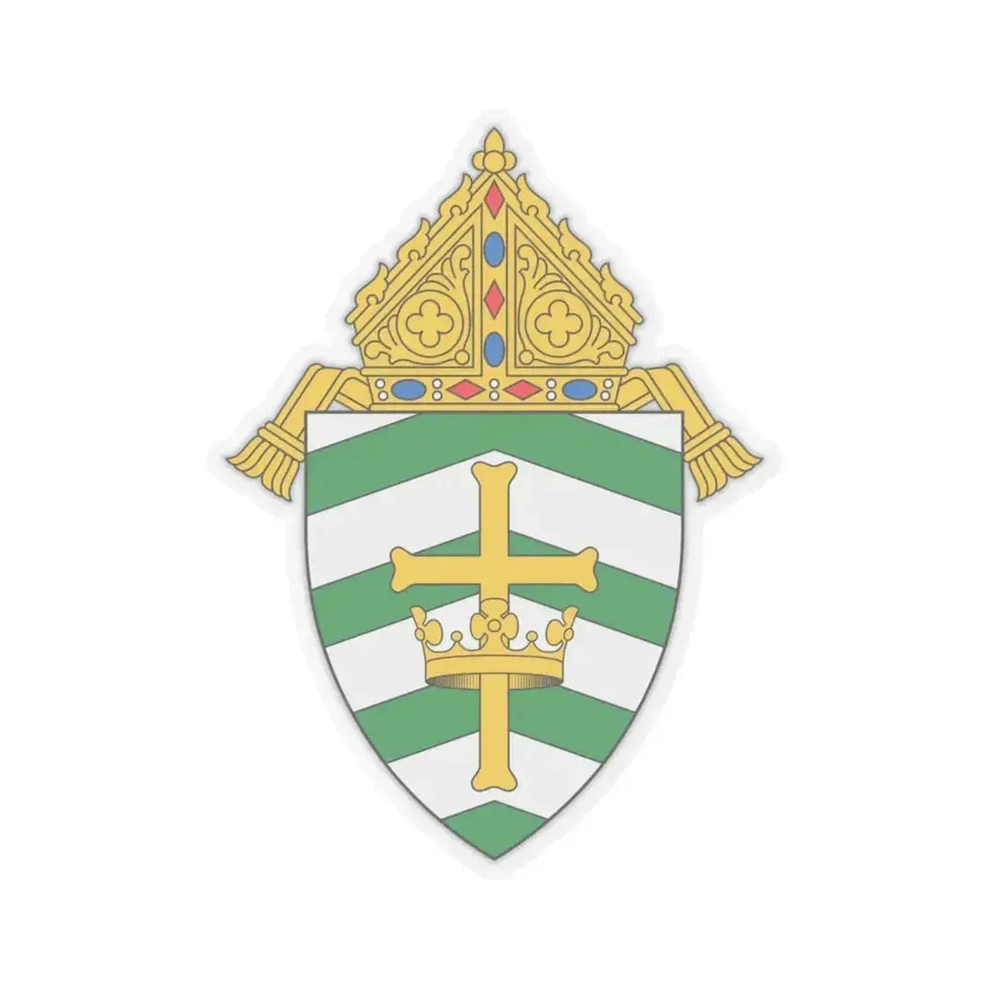 Diocese of Helena - STICKER Vinyl Kiss-Cut Decal 6 Inch Transparent - The Sticker Space