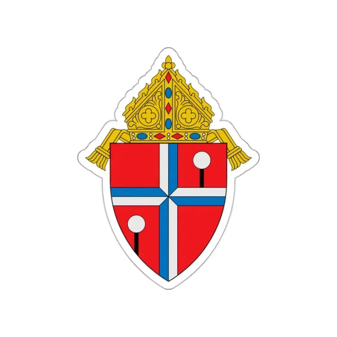 Diocese of Honolulu - STICKER Vinyl Die-Cut Decal White Die-Cut 2 Inch - The Sticker Space