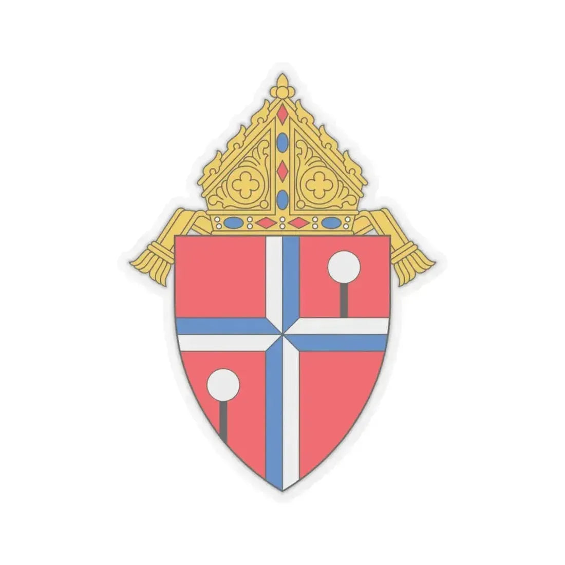 Diocese of Honolulu - STICKER Vinyl Kiss-Cut Decal 4 Inch Transparent - The Sticker Space