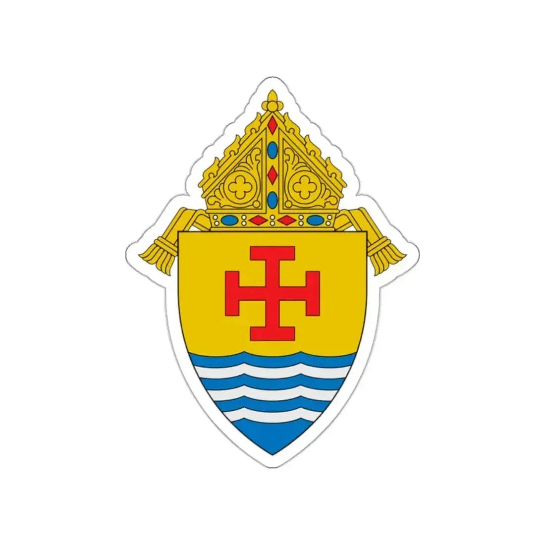 Diocese of Jackson - STICKER Vinyl Die-Cut Decal White Die-Cut 2 Inch - The Sticker Space