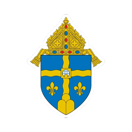 Diocese of Joliet in Illinois - STICKER Vinyl Kiss-Cut Decal 2 Inch White - The Sticker Space