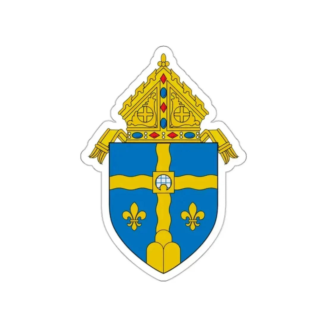Diocese of Joliet - STICKER Vinyl Die-Cut Decal White Die-Cut 2 Inch - The Sticker Space