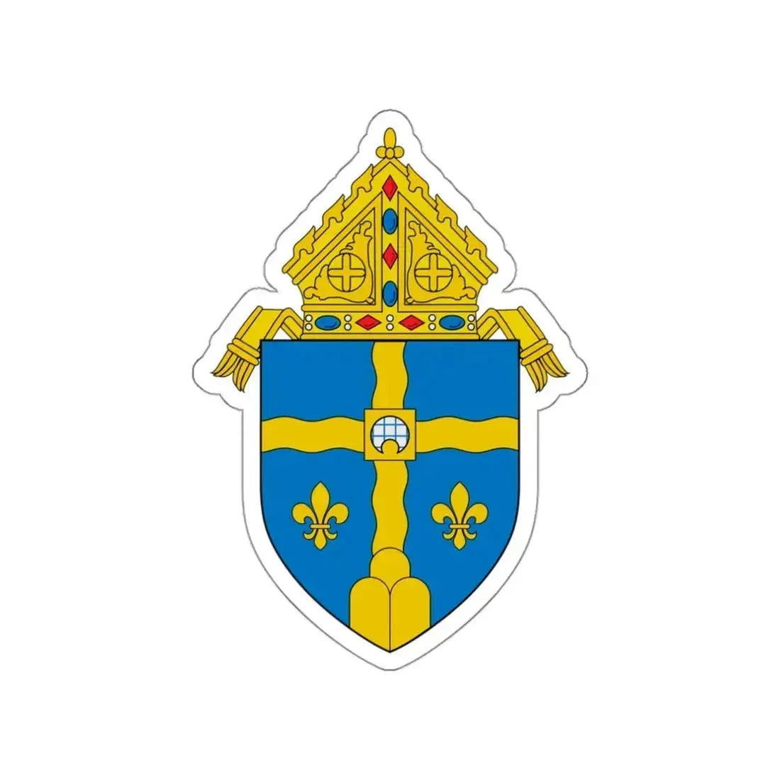 Diocese of Joliet - STICKER Vinyl Die-Cut Decal White Die-Cut 3 Inch - The Sticker Space