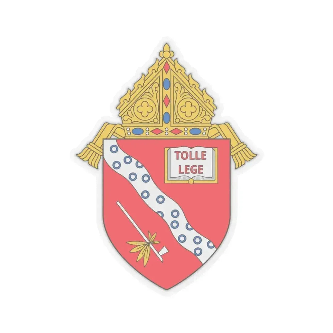 Diocese of Kalamazoo - STICKER Vinyl Kiss-Cut Decal 4 Inch Transparent - The Sticker Space