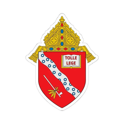 Diocese of Kalamazoo - STICKER Vinyl Kiss-Cut Decal 6 Inch White - The Sticker Space