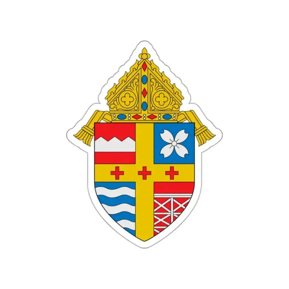 Diocese of Knoxville - STICKER Vinyl Die-Cut Decal White Die-Cut 2 Inch - The Sticker Space