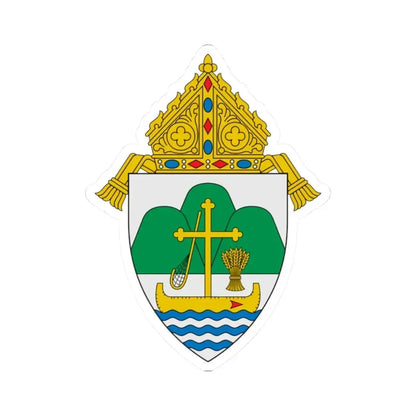 Diocese of La Crosse - STICKER Vinyl Kiss-Cut Decal 2 Inch White - The Sticker Space