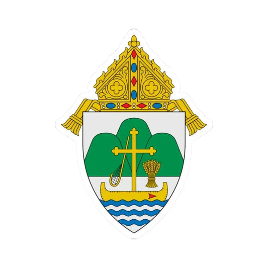 Diocese of La Crosse - STICKER Vinyl Kiss-Cut Decal 2 Inch White - The Sticker Space
