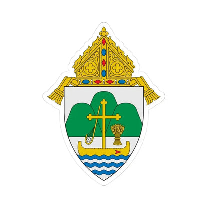 Diocese of La Crosse - STICKER Vinyl Kiss-Cut Decal 3 Inch White - The Sticker Space
