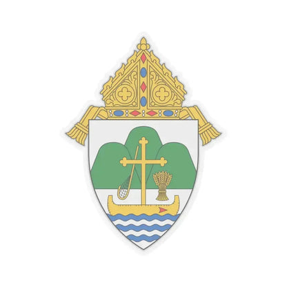 Diocese of La Crosse - STICKER Vinyl Kiss-Cut Decal 4 Inch Transparent - The Sticker Space