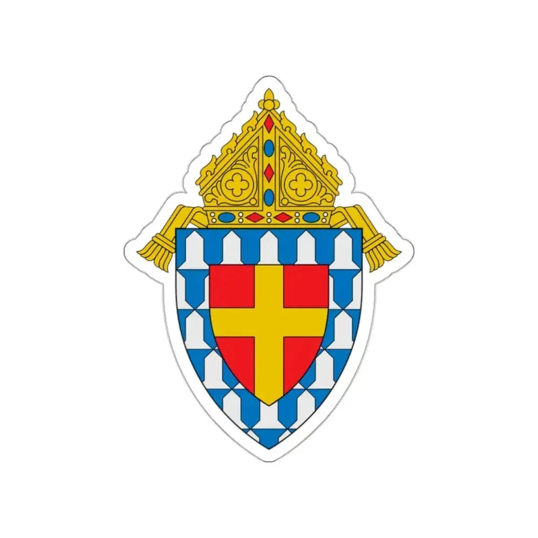 Diocese of Lafayette in Louisiana - STICKER Vinyl Die-Cut Decal White Die-Cut 2 Inch - The Sticker Space