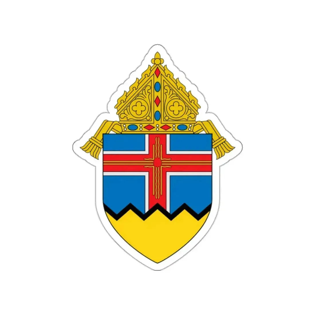 Diocese of Las Cruces - STICKER Vinyl Die-Cut Decal White Die-Cut 2 Inch - The Sticker Space