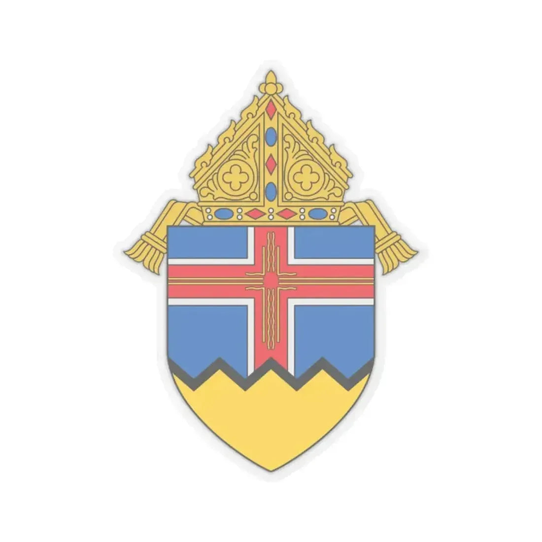 Diocese of Las Cruces - STICKER Vinyl Kiss-Cut Decal 2 Inch Transparent - The Sticker Space