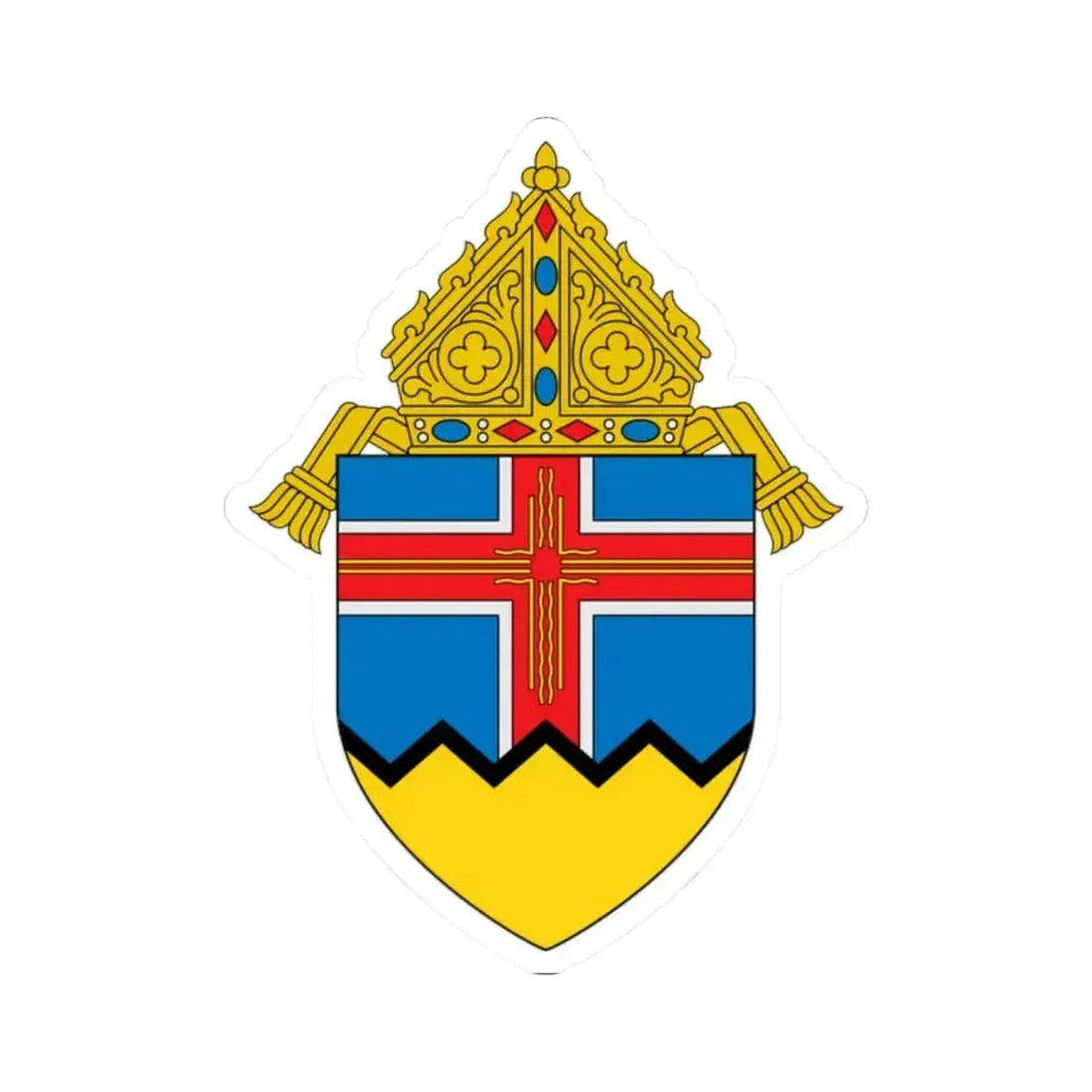 Diocese of Las Cruces - STICKER Vinyl Kiss-Cut Decal 2 Inch White - The Sticker Space