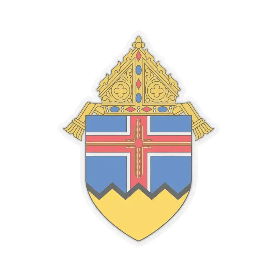 Diocese of Las Cruces - STICKER Vinyl Kiss-Cut Decal 3 Inch Transparent - The Sticker Space