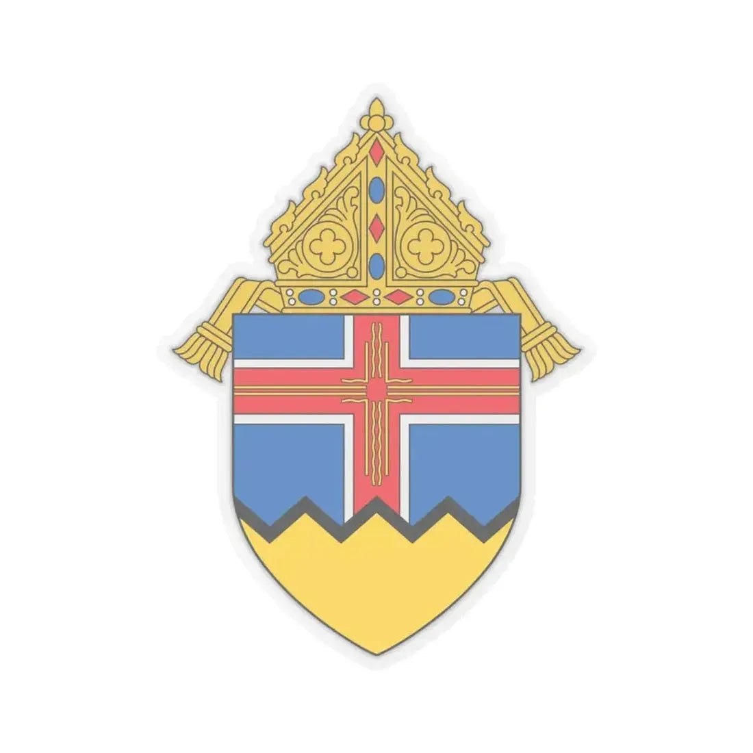 Diocese of Las Cruces - STICKER Vinyl Kiss-Cut Decal 6 Inch Transparent - The Sticker Space