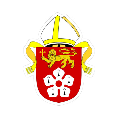Diocese of Leicester arms (England) (Coat of Arms) STICKER Vinyl Kiss-Cut Decal 3 Inch White - The Sticker Space