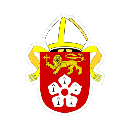 Diocese of Leicester arms (England) (Coat of Arms) STICKER Vinyl Kiss-Cut Decal 4 Inch White - The Sticker Space