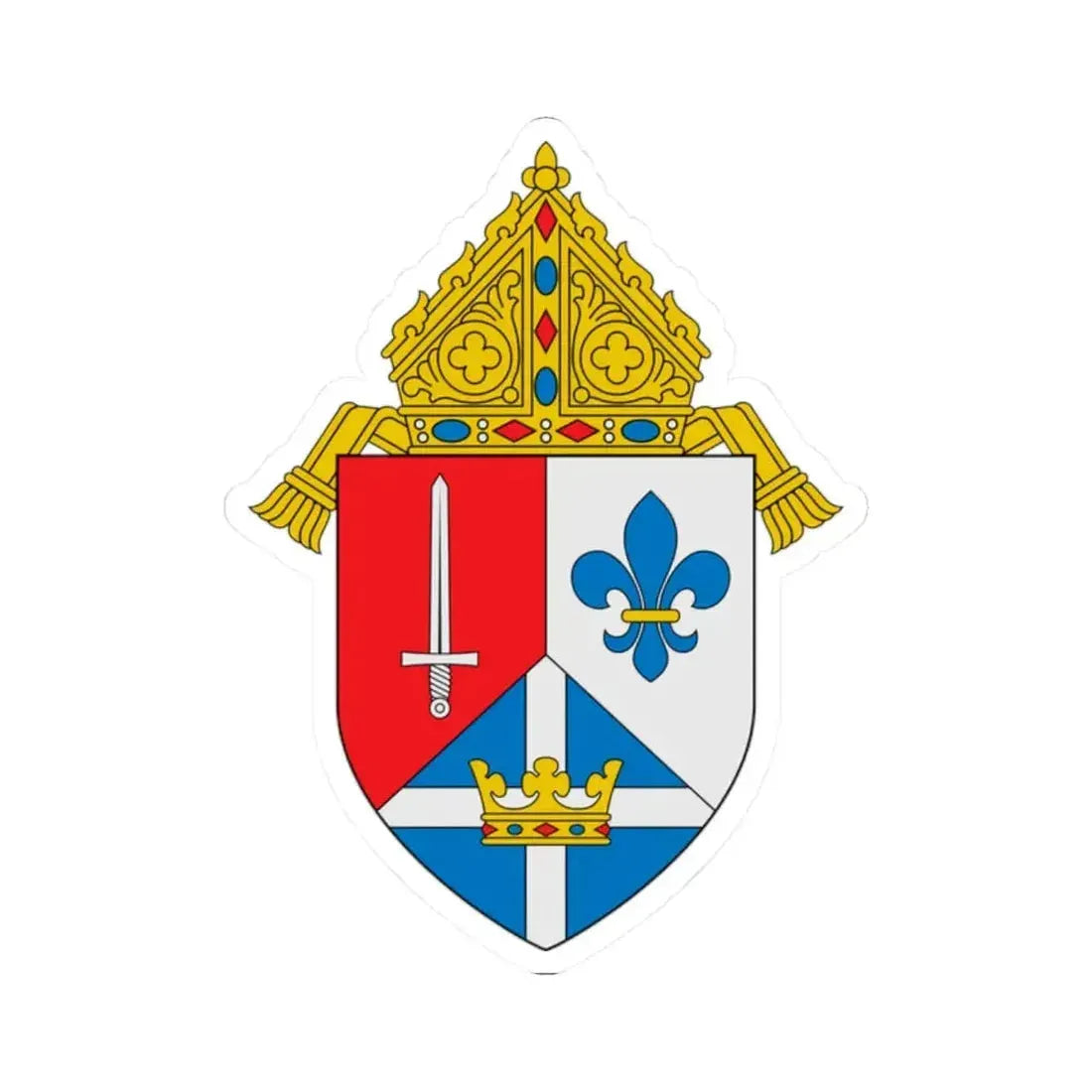 Diocese of Lexington - STICKER Vinyl Kiss-Cut Decal 2 Inch White - The Sticker Space