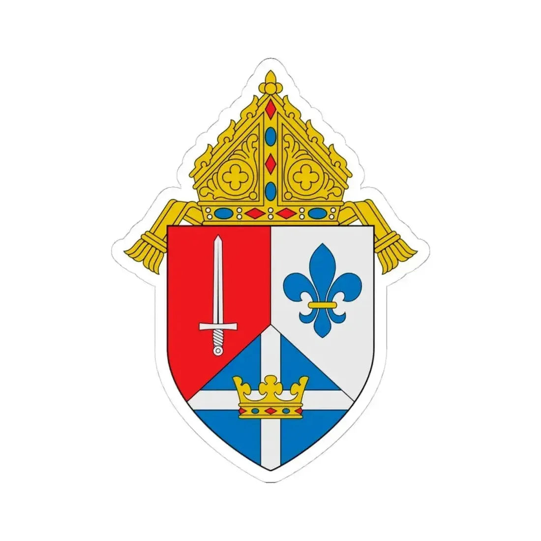 Diocese of Lexington - STICKER Vinyl Kiss-Cut Decal 4 Inch White - The Sticker Space