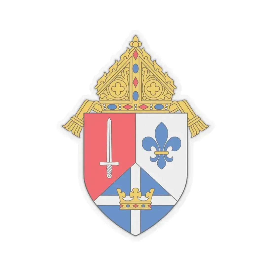 Diocese of Lexington - STICKER Vinyl Kiss-Cut Decal 6 Inch Transparent - The Sticker Space