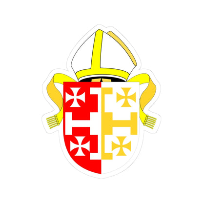 Diocese of Lichfield arms v2 (England) (Coat of Arms) STICKER Vinyl Kiss-Cut Decal 3 Inch White - The Sticker Space