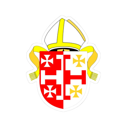 Diocese of Lichfield arms v3 (England) (Coat of Arms) STICKER Vinyl Kiss-Cut Decal 3 Inch White - The Sticker Space