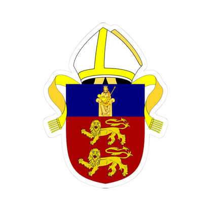 Diocese of Lincoln arms (England) (Coat of Arms) STICKER Vinyl Kiss-Cut Decal 3 Inch White - The Sticker Space