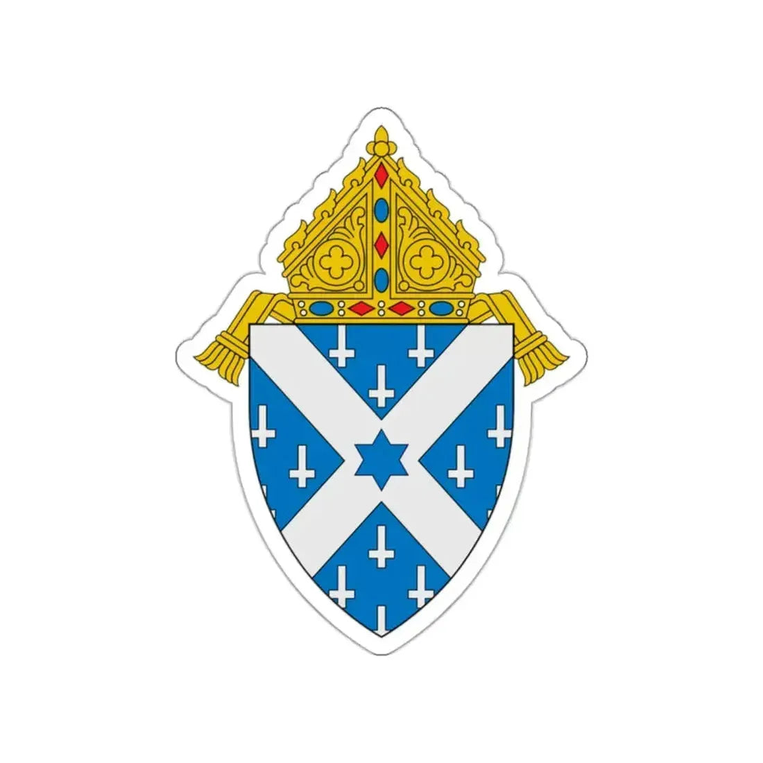 Diocese of Little Rock - STICKER Vinyl Die-Cut Decal White Die-Cut 2 Inch - The Sticker Space