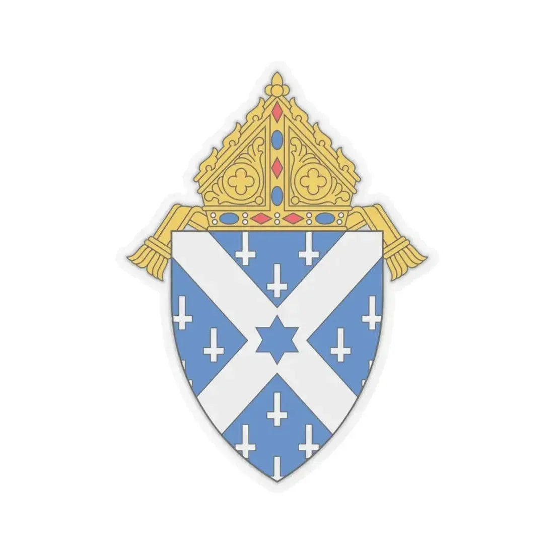 Diocese of Little Rock - STICKER Vinyl Kiss-Cut Decal 6 Inch Transparent - The Sticker Space